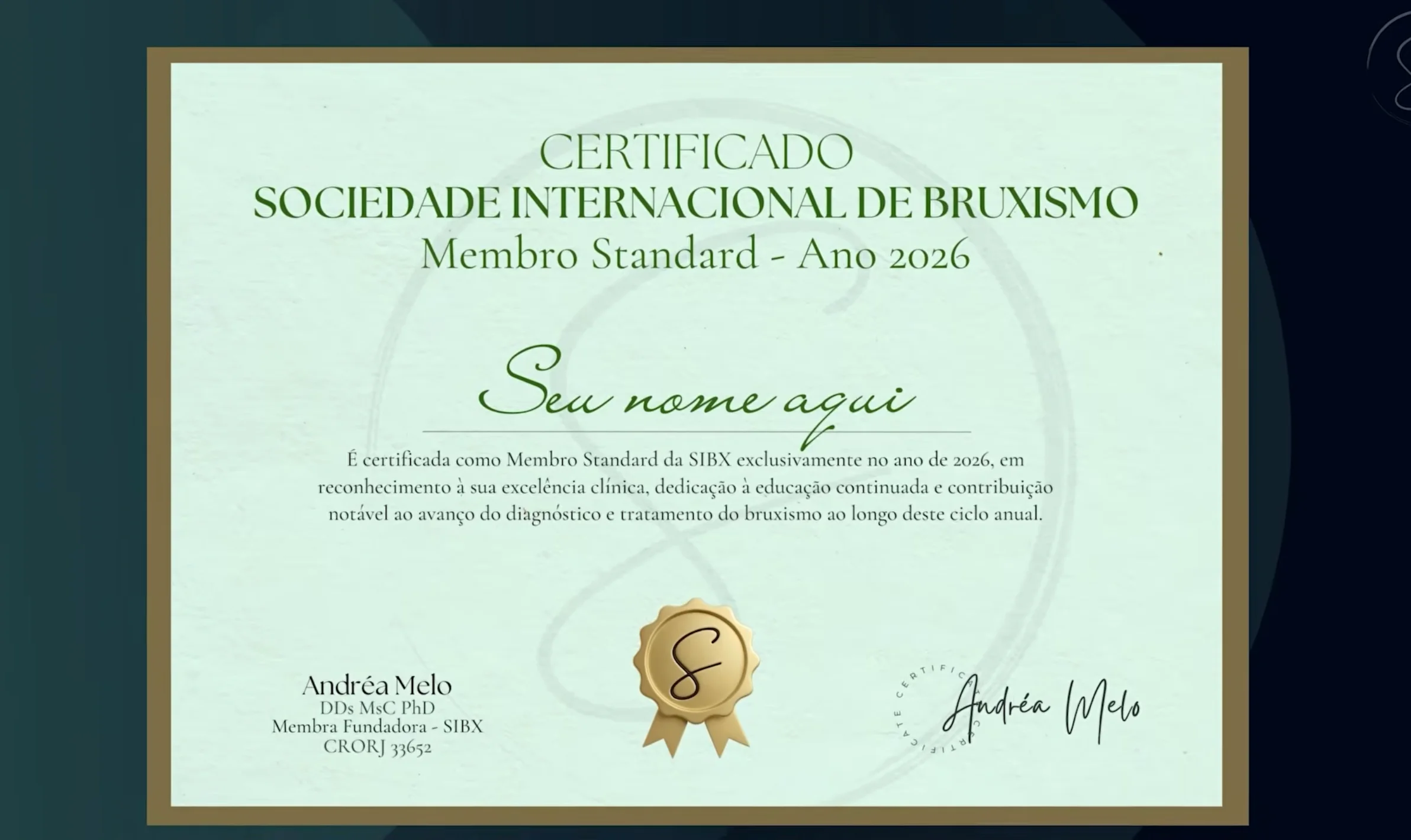 Certificado de Membro Standard